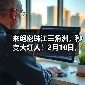 来绝密珠江三角洲，秒变大红人！2月10日，新春活动全面开启！