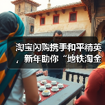 淘宝闪购携手和平精英，新年助你“地铁淘金”