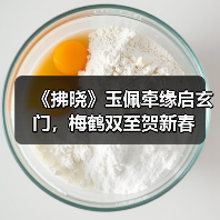 《拂晓》玉佩牵缘启玄门,梅鹤双至贺新春(图4) 《拂晓》玉佩牵缘启玄门,梅鹤双至贺新春(图4)