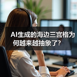 AI生成的海边三宫格为何越来越抽象了？（图2）